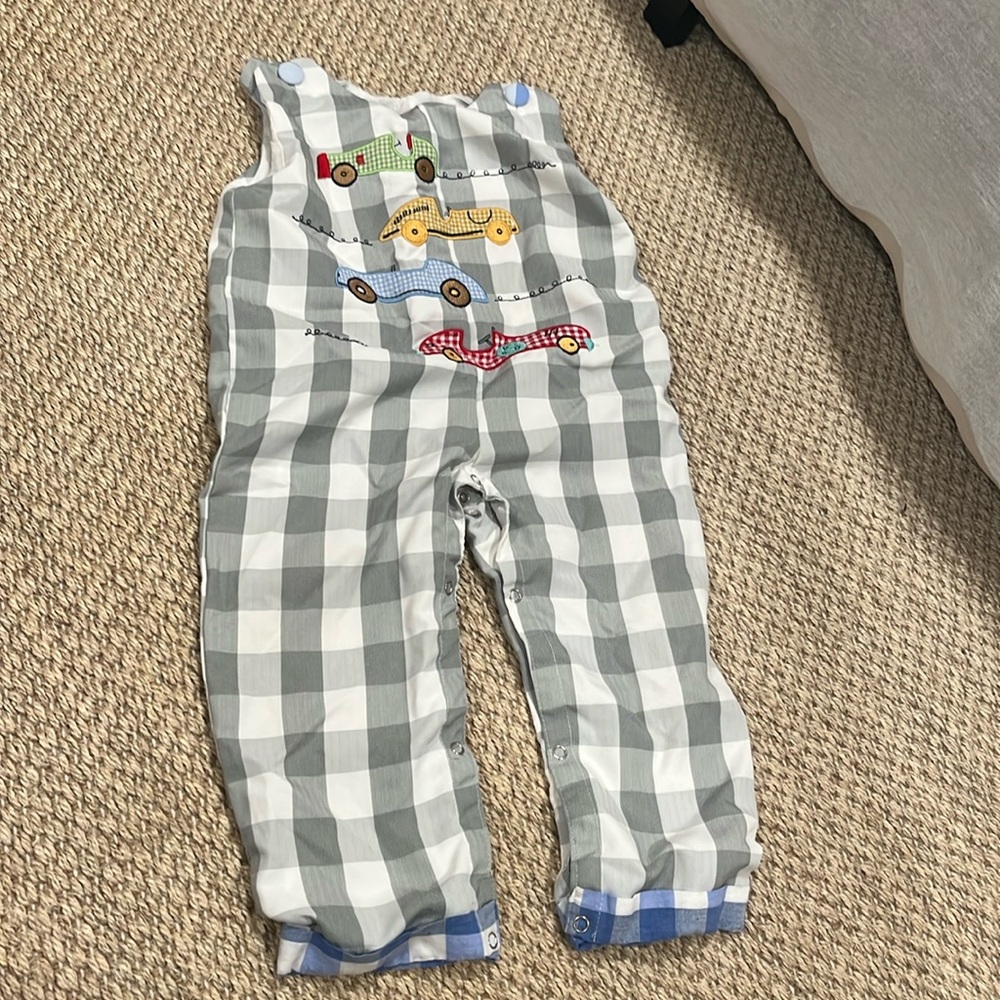 Heirloom baby collection 18-24 month racecar long all appliqué